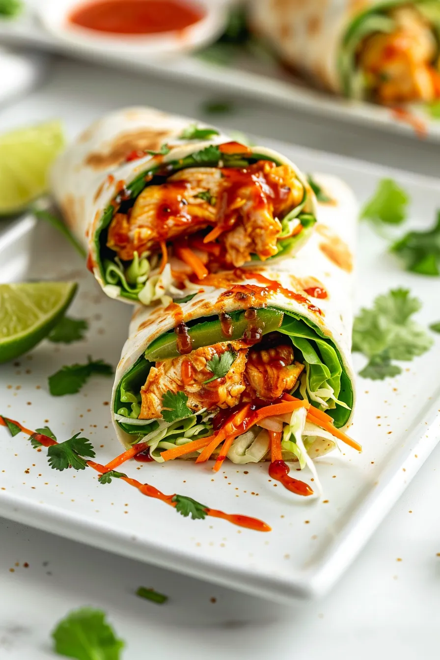 Chili Chicken Wraps